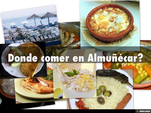 Gastronomía y donde comer en Almuñécar